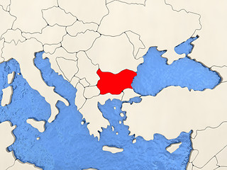 Image showing Bulgaria on map