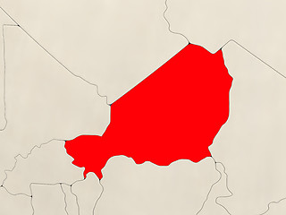 Image showing Niger on map