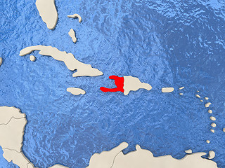 Image showing Haiti on map