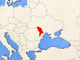 Image showing Moldova on map