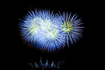 Image showing Fireworks Lighting up the Sky