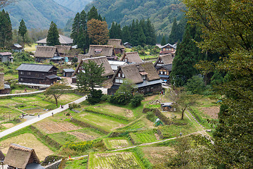 Image showing Traditional old house in Shirakawago