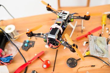 Image showing Installation the drone at home