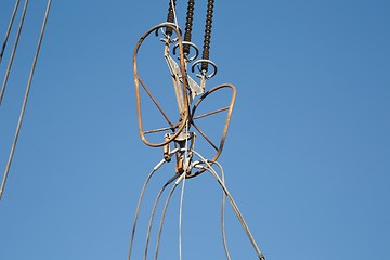 Image showing Electric lines above