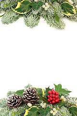 Image showing Christmas and Winter Background Border