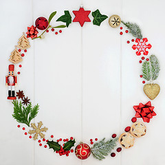 Image showing Abstract Christmas Wreath