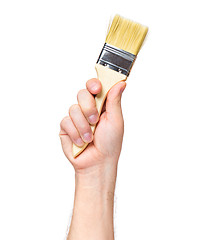 Image showing Hand with paint brush