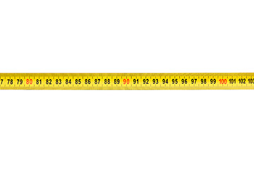 Image showing Measuring tape on white