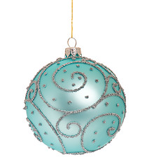 Image showing Christmas bauble on white