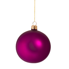 Image showing Christmas bauble on white