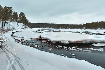 Image showing Winter River Flow