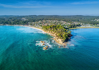 Image showing Aerial views of Batemans Bay Australia