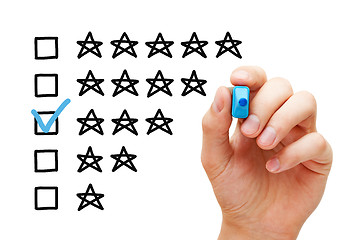 Image showing Three Star Average Rating Concept