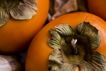 Image showing Detail of kaki fruit (persimmon) 