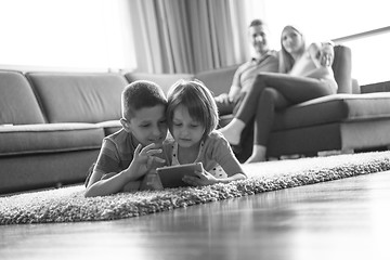 Image showing couple spending time with kids