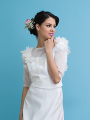 Image showing beautiful young women in wedding dress