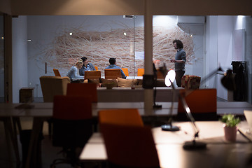 Image showing Business Team At A Meeting at modern office building