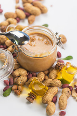 Image showing Natural peanut butter