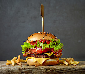 Image showing fresh tasty burger