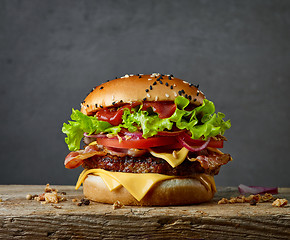 Image showing fresh tasty burger