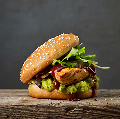 Image showing fresh chicken burger