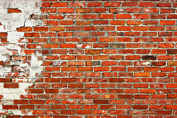 Image showing weathered brick wall backdrop