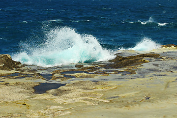 Image showing splashing waves