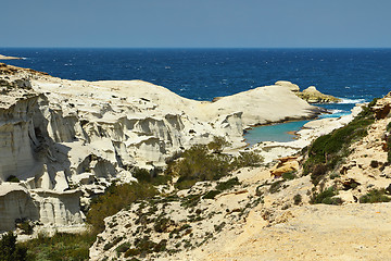 Image showing overview of Sarakiniko beach