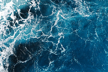 Image showing blue sea water texture