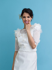 Image showing beautiful young women in wedding dress