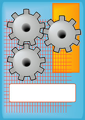 Image showing Engineering Gears Background