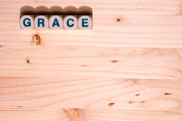 Image showing Grace word template