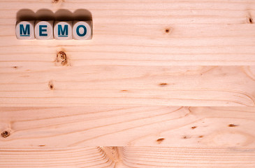 Image showing Memo word Template