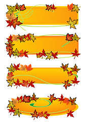 Image showing Fall Leaf Banners