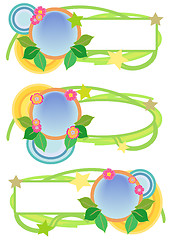 Image showing Floral Banner Trio