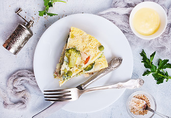 Image showing omelette with vegetables 