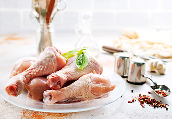 Image showing raw chicken legs