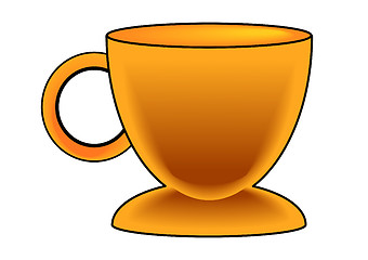 Image showing Gold Coffee Cup