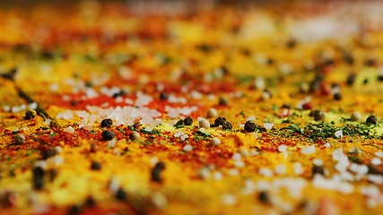 Image showing Aromatic spices on table