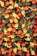 Image showing Trottole Tricolour Pasta