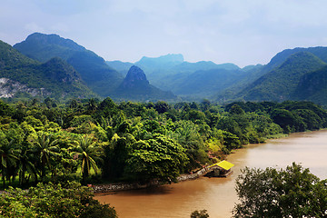 Image showing Khwae river in Thailand 
