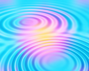 Image showing Colorful abstract background with round ripples pattern