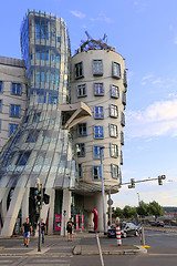 Image showing Dancing House (Ginger and Fred), modern Architecture in Prague