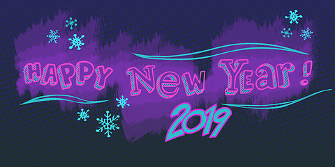 Image showing Happy new year 2019 background