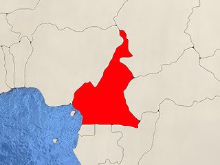 Image showing Cameroon on map
