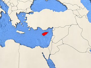 Image showing Cyprus on map