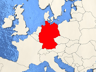 Image showing Germany on map