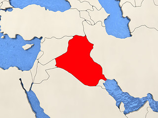 Image showing Iraq on map