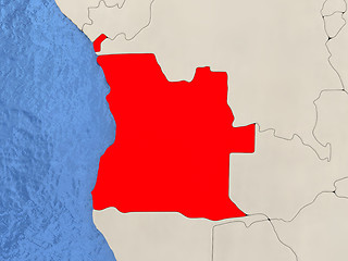 Image showing Angola on map