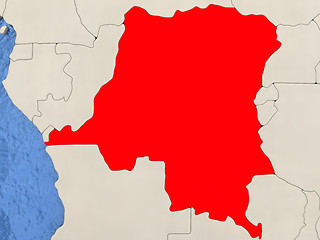 Image showing Democratic Republic of Congo on map